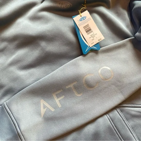 Aftco Reaper Women's Fleece Lined Blue Hoodie with Neck Gaiter Size Large NWT - Picture 5 of 5
